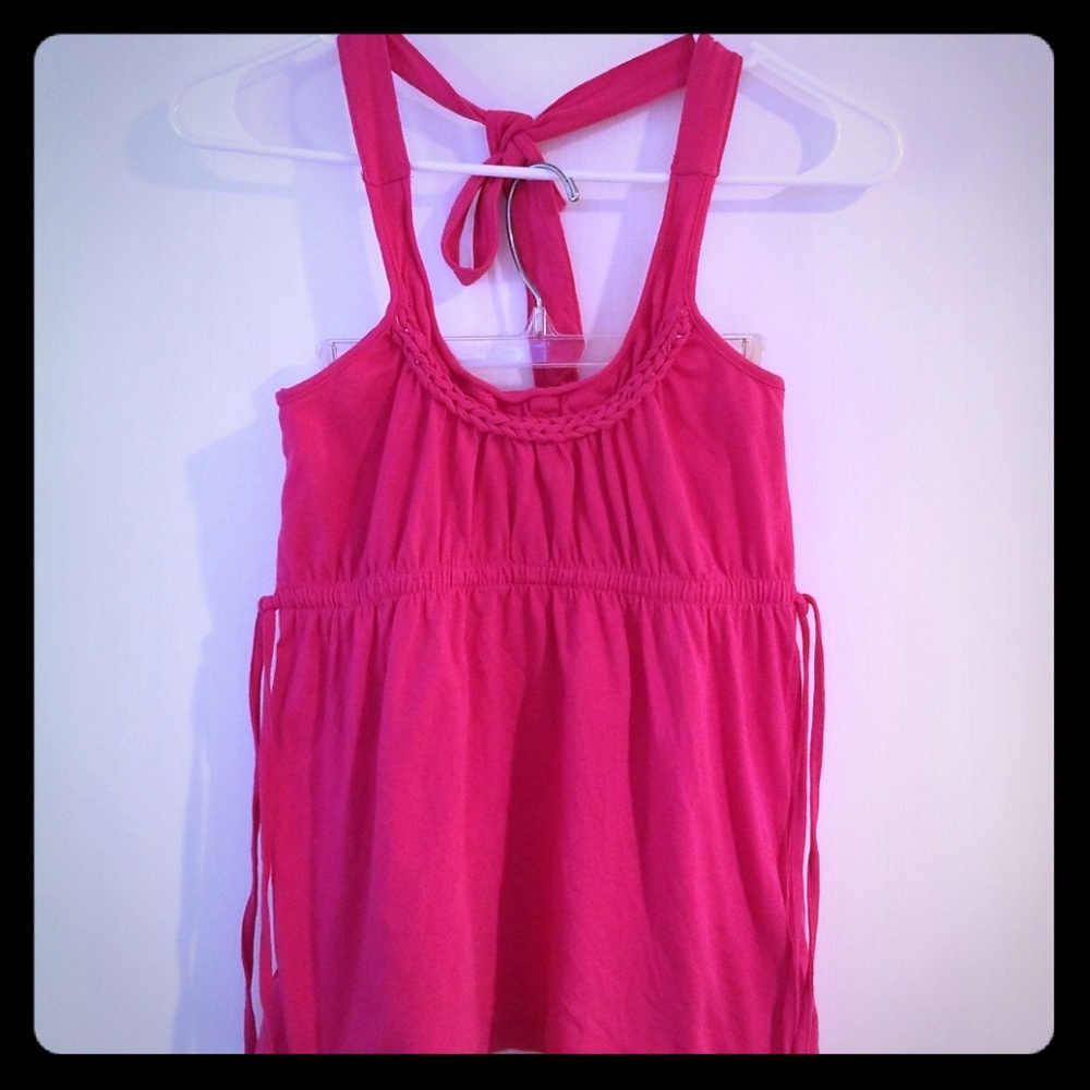 DKNY Braided Halter Top
